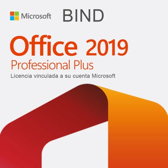 Licencia Original de Microsoft Office 2019 Professional Plus BIND (1 Usuario) LICENCIA VINCULADA A SU CUENTA MICROSOFT