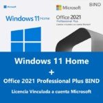 Windows 11 HOME + Office 2021 Professional Plus BIND (LICENCIA VINCULADA A SU CUENTA MICROSOFT)
